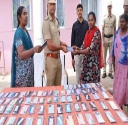 காணாமல் போன 100 செல்போன்கள் கைப்பற்றப்பட்டன