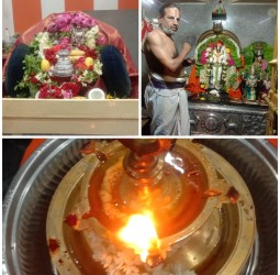 காட்பாடி ஸ்ரீ பக்த ஆஞ்சநேயர் கோயிலில் திருவோண சிரவண தீபம் ஏற்றி வழிபாடு!