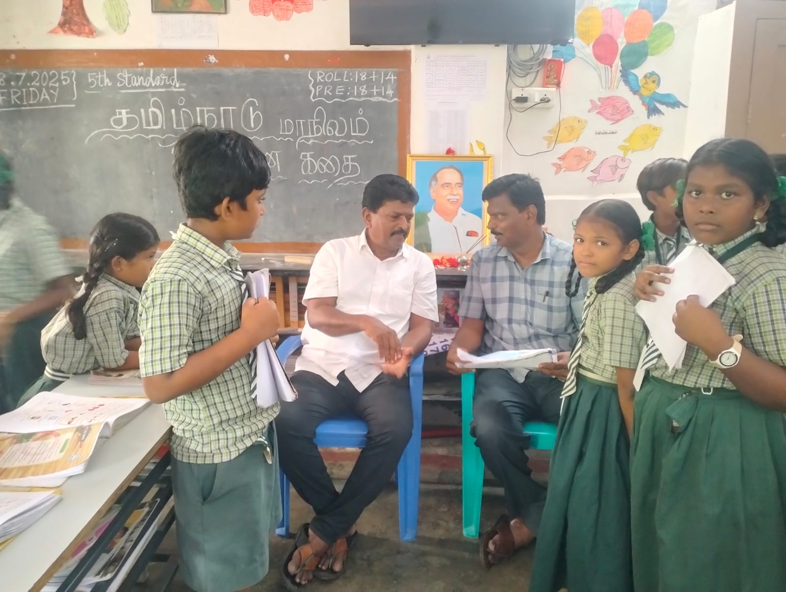 தொடக்கப் பள்ளியில் தமிழ்நாடு தின சிறப்பு உரையரங்கம்...!*