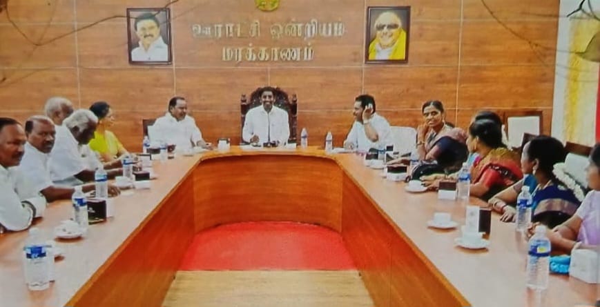 மரக்காணத்தில் ஒன்றிய குழு சாதாரண கூட்டம்