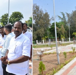 நாகூர் சில்லடி தர்கா கடற்கரையில் அமைச்சர்கள் ஆவடி நாசர், அன்பில் மகேஸ் பொய்யாமொழி ஆய்வு