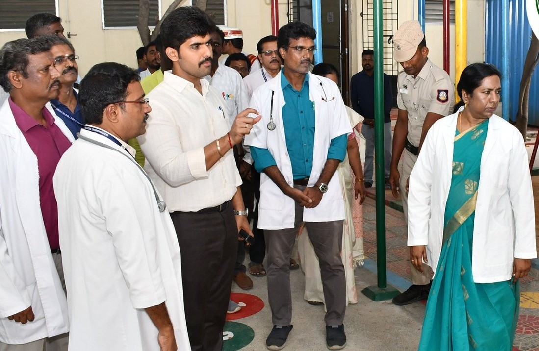 திருவள்ளூர் அரசுமருத்துவமனையில் கலெக்டர் பிரதாப் ஆய்வு