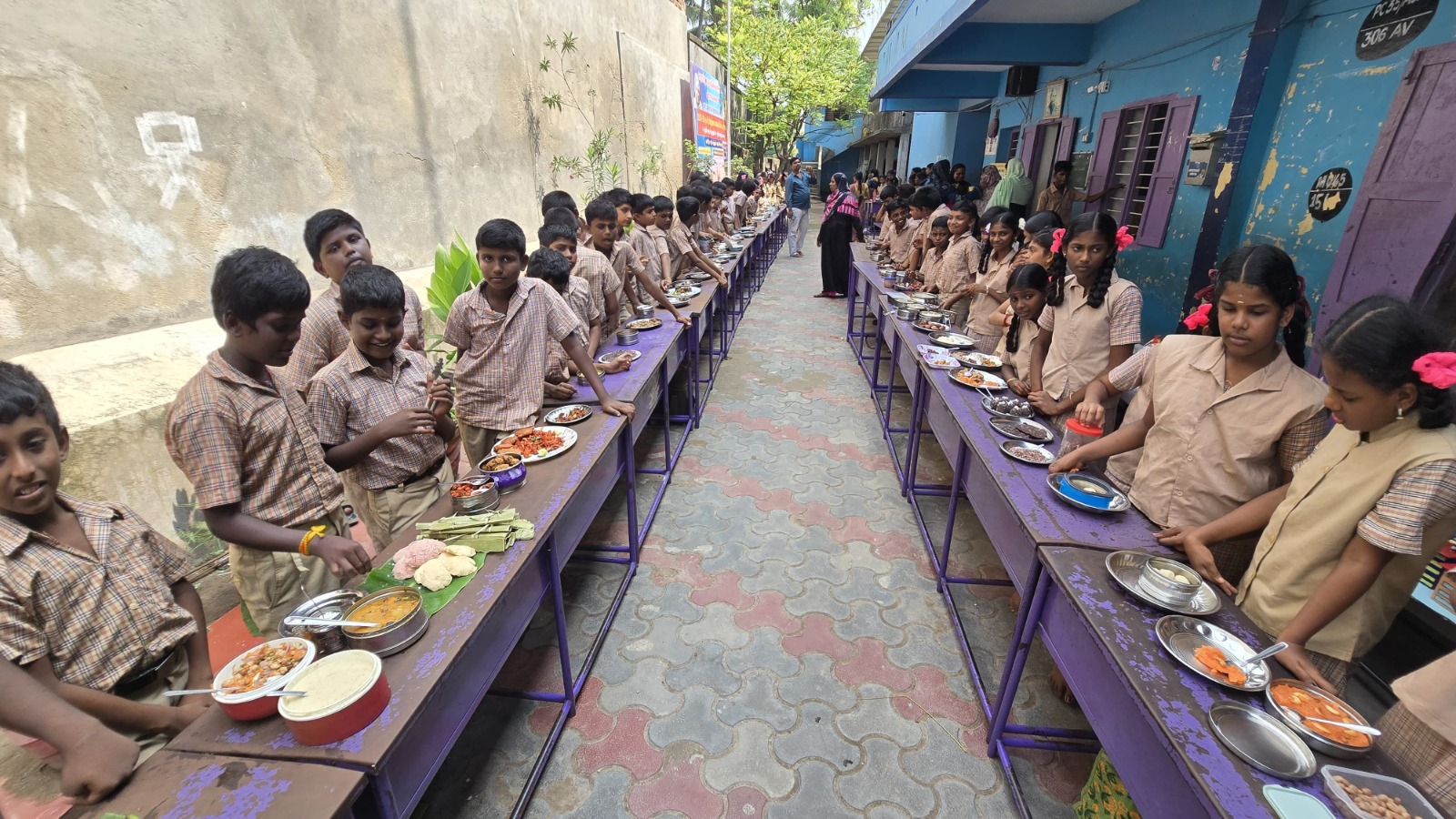 ராமேசுவரம் அரசு நடுநிலைப் பள்ளியில் பாரம்பரிய உணவுத் திருவிழா