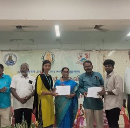 கல்லூரி கலைத் திருவிழா வெற்றி பெற்ற மாணவர்களுக்கு பாராட்டுச் சான்று வழங்கும் விழா....