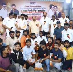 ஆலந்தூர் தொகுதியில் உள்ள 500 இளைஞர் அணி நிர்வாகிகளுக்கு வெண் சீருடை