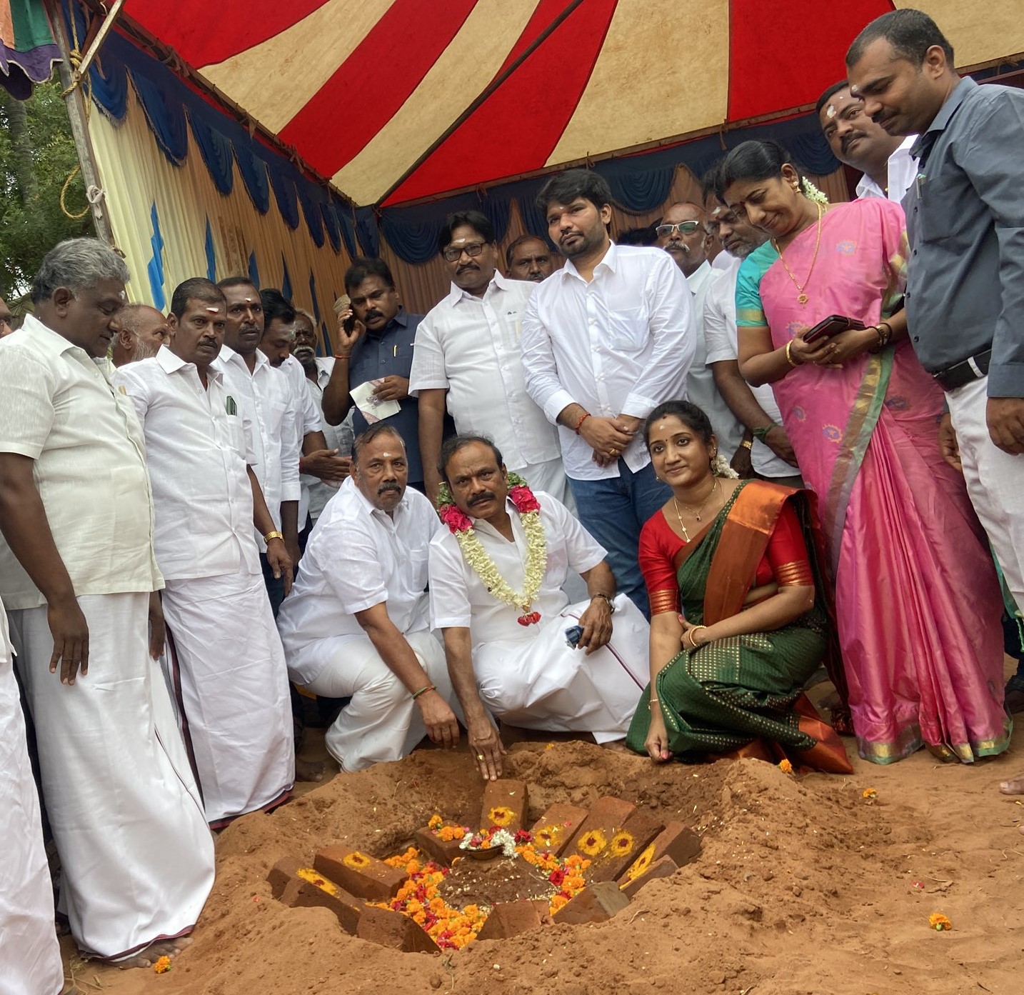 நாச்சியார்பேட்டை பகுதியில் கலைஞர் அறிவுசார் மையம் அடிக்கல் நாட்டு விழா