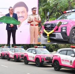 பெண்களின் பாதுகாப்பை உறுதி செய்வதற்காக 80 இளஞ்சிவப்பு வாகனங்களின் ரோந்து சேவை