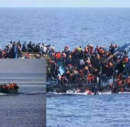 அகதிகள் படகு கடலில் கவிழ்ந்து விபத்து - 4 பேர் பலி