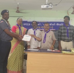 செய்யாறு கல்வி மாவட்ட அளவிலான பள்ளிகளுக்கு ராஜ்யபுரஷ்கார் விருதுச் சான்று வழங்கல்: