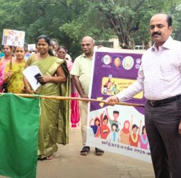 பெண்களுக்கு எதிரான வன்முறை ஒழிப்பு சர்வதேச தினத்தையொட்டி நெல்லையில் விழிப்புணர்வு