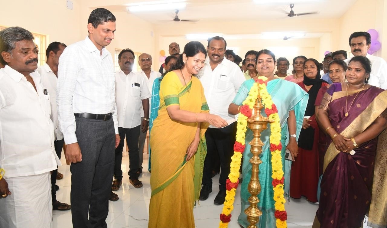 முத்தம்மாள் காலனியில் வித்யா பிரகாசம் சிறப்புப் பள்ளியில் புதிதாக கட்டப்பட்டுள்ள வகுப்பறை