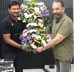 கமல்ஹாசன் எம்.பி. நேரில் சந்தித்து பிறந்தநாள் வாழ்த்து