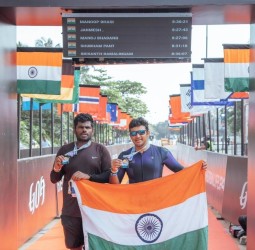 கோவாவில் நடந்த அயர்ன்மேன் டிரையத்லான்