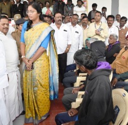 மனநலம் பாதிக்கப்பட்டோருக்கான தங்கும் இல்லத்தினை, ஆ.ராசா எம்.பி பார்வை