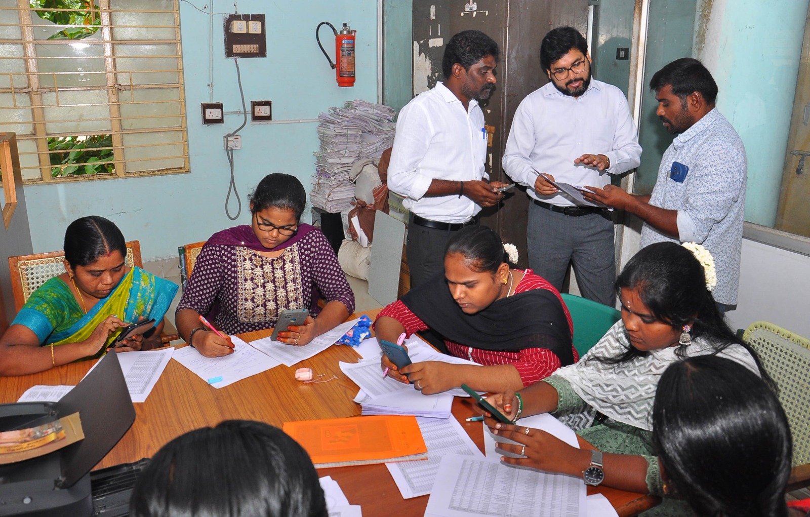 சிறப்பு தீவிர திருத்தப் பணிகளை கலெக்டர் ரஞ்ஜீத்சிங் பார்வை