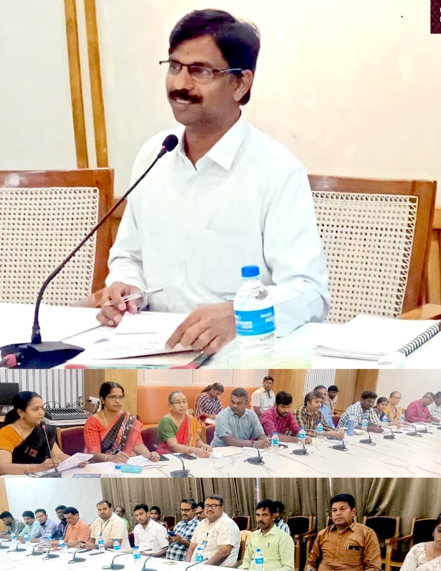 மாபெரும் தனியார் துறை வேலைவாய்ப்பு முகாம் குறித்து கலெக்டர் கந்தசாமிதலைமையில் ஆய்வு