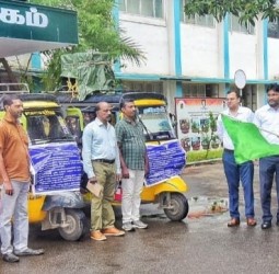 நாகர்கோவிலில் வாக்காளர் சிறப்பு தீவிர திருத்த விழிப்புணர்வு பிரச்சார  ஆட்டோ