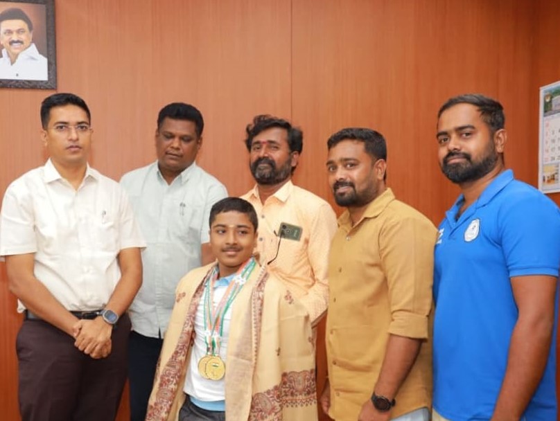 ஐதராபாத்தில் நடந்த 25வது தேசிய பாரா நீச்சல் போட்டி