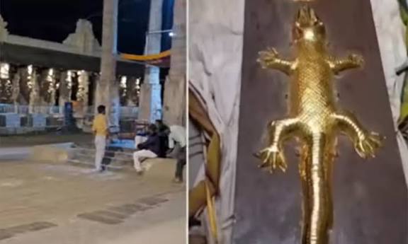 காஞ்சிபுரம் வரதராஜர் கோவிலில் ‘தங்க பல்லி’ மாயமானதாக புகார் - அறநிலையத்துறை மறுப்பு