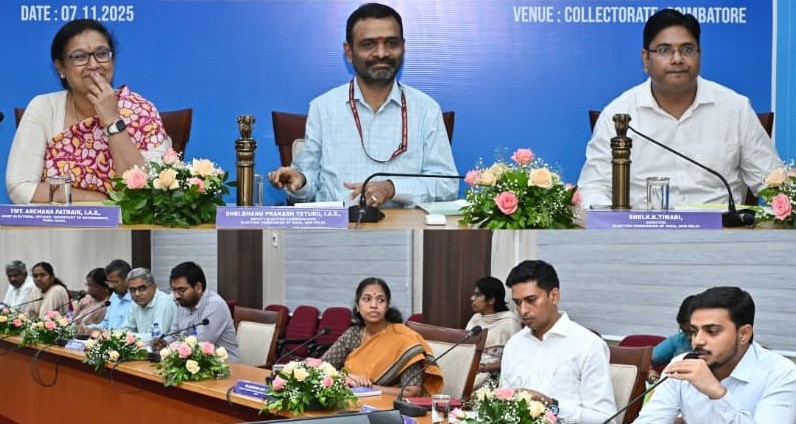 கோவையில் எஸ்ஐஆர் மண்டல அளவிலான ஆய்வு கூட்டம்