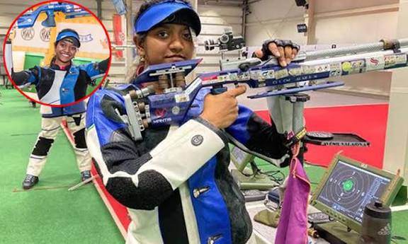 உலக சாம்பியன்ஷிப் துப்பாக்கி சுடுதல்; 10 மீட்டர் ஏர் ரைபிள் பிரிவில்  வெண்கலம் வென்ற இளவேனில் வாலறிவன்