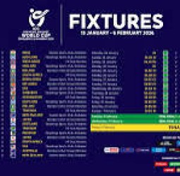 ஜூனியர் ஆண்கள் உலகக் கோப்பை கிரிக்கெட்: போட்டி அட்டவணை வெளியீடு