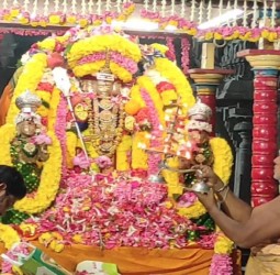 குமரகோட்டம் முருகன் கோயிலில் சிறப்பு அலங்காரத்தில் முருகர்