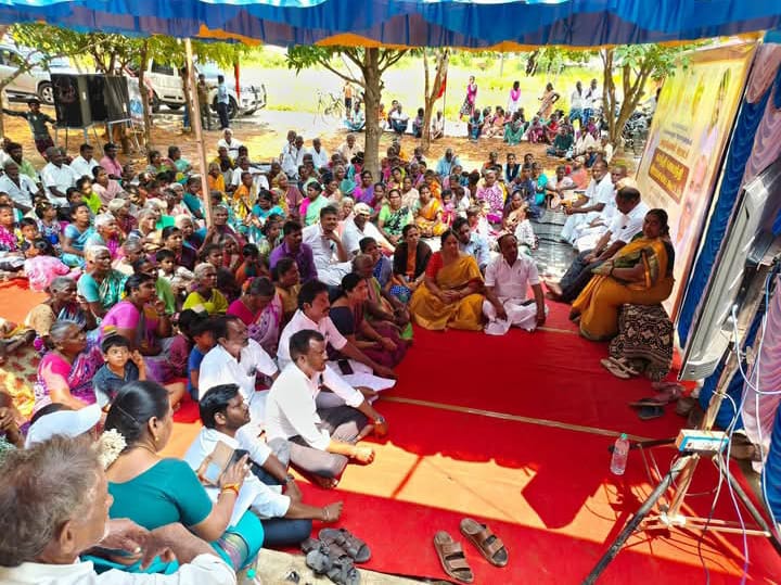 மேல்மலையனூர் ஒன்றியம் தாழங்குணம் ஊராட்சியில் நடைபெற்ற காந்தி ஜெயந்தி கிராம சபை கூட்டம்