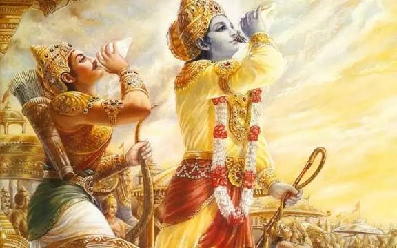 அர்ஜுனனும், கிருஷ்ணரும்