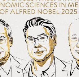 புதுமை சார்ந்த வளர்ச்சி’ - பொருளாதார நோபல் பரிசு 3 பேருக்கு கூட்டாக அறிவிப்பு!