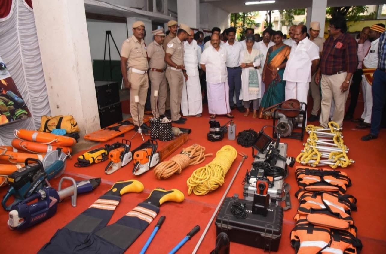 பருவமழை முன்னேற்பாடு நடவடிக்கைகள் குறித்து அமைச்சர் தா.மோ.அன்பரசன் ஆய்வு