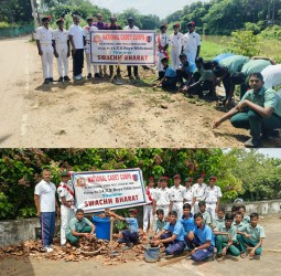 திருவாரூர் அரசு உதவி பெறும் வ.சோ. ஆண்கள் மேல்நிலைப் பள்ளியில் தூய்மை இந்தியா உறுதிமொழி.