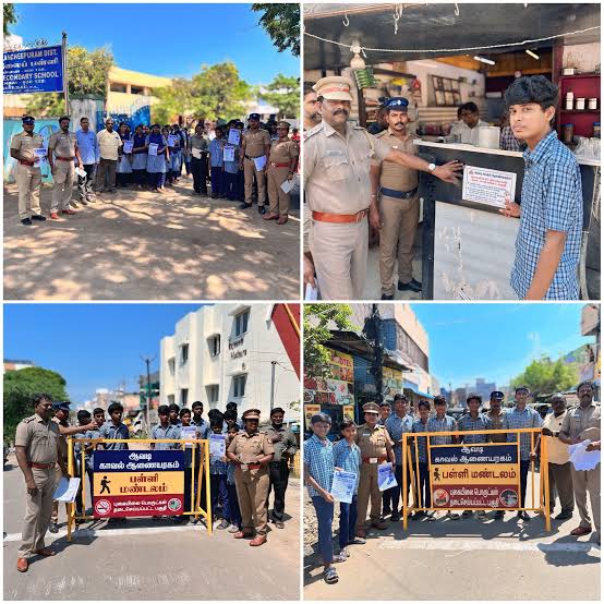 ஆவடி பள்ளி பகுதியில் போதைப் பொருள் தடுப்பு விழிப்புணர்வு: கமிஷனர் சங்கர் துவக்கி வைத்தார்