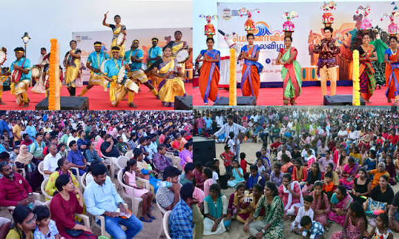 மெரினா கடற்கரையில் பாரம்பரிய கலை நிகழ்ச்சி: பொதுமக்கள் ஆர்வமுடன் பார்வையிட்டனர்