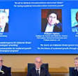 புதுமை சார்ந்த பொருளாதார வளர்ச்சியை விளக்கியதற்காக பொருளாதார நோபல் பரிசுக்கு 3 பேர் தேர்வு