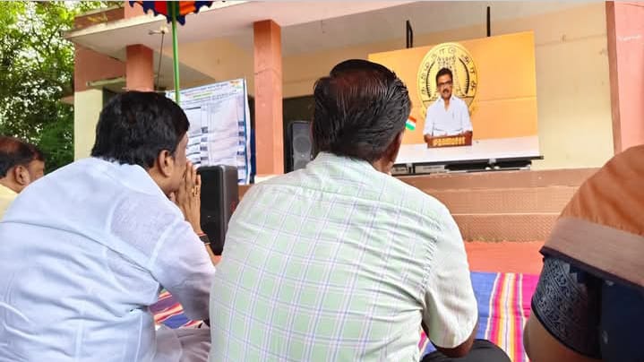 காணை ஊராட்சியில் இன்று அக்டோபர் 11 சனிக்கிழமை முதல்வர் ஸ்டாலின் காணொளி காட்சி மூலம் கிராம சபை கூட்டம்