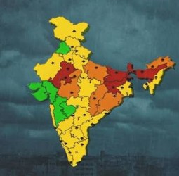 மழை எச்சரிக்கை: பச்சை, மஞ்சள், ஆரஞ்சு, சிவப்பு நிறங்கள் எதைக் குறிக்கின்றன?