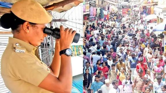 தீபாவளி பண்டிகை விற்பனை: தி.நகரில் அலைமோதிய கூட்டம்  கண்காணிப்பு கோபுரங்கள் அமைத்து போலீசார் தீவிர பாதுகாப்பு
