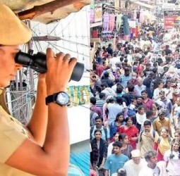 தீபாவளி பண்டிகை விற்பனை: தி.நகரில் அலைமோதிய கூட்டம்  கண்காணிப்பு கோபுரங்கள் அமைத்து போலீசார் தீவிர பாதுகாப்பு