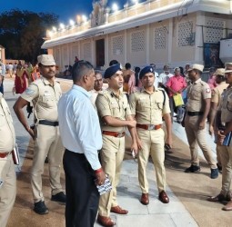 கந்த சஷ்டி திருவிழாவுக்கான பாதுகாப்பு ஏற்பாடுகள் குறித்து ஆய்வு