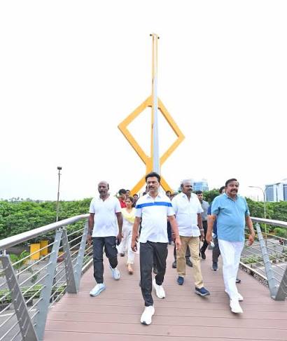 மேம்படுத்தப்பட்ட தொல்காப்பியப் பூங்கா: ஸ்டாலின் பார்வையிட்டார்