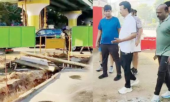 சென்னையில் மழைநீர் வடிகால் பணிகள்: ஸ்டாலின் நேரில் ஆய்வு