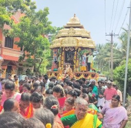 கிளிஞ்சல்மேடு கிராமத்தில் எல்லையம்மன் கோவில் தேரோட்டம்