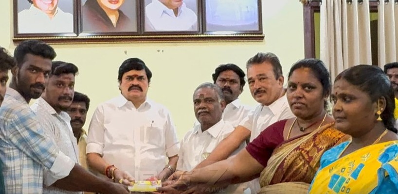 முன்னாள்அமைச்சர் ராஜேந்திர பாலாஜி ரூ.75 ஆயிரம் நிதி