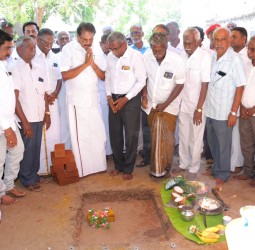 ரூ.25 லட்சம் மதிப்பீட்டில் ஆய்வுக்கூடம் அமைக்க அமைச்சர் சாத்தூர் ராமச்சந்திரன் அடிக்கல்