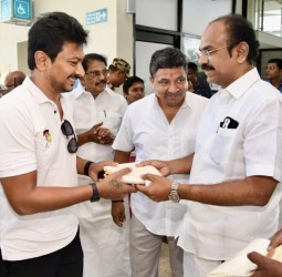 விருதுநகர் மாவட்ட வளர்ச்சிப் பணிகளை ஆய்வு செய்வதற்கு வந்த துணை முதலமைச்சர்