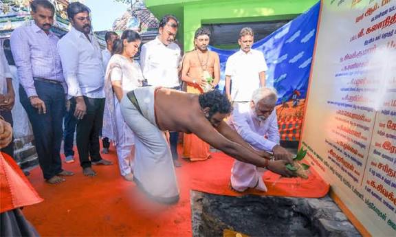 பெரம்பூர் சேமாத்தம்மன் கோயிலில் ரூ.75 லட்சம் செலவில் திருப்பணிகள் அமைச்சர் பி.கே.சேகர்பாபு துவக்கினார்