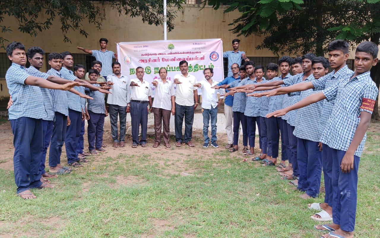 கீழ்கொடுங்காலூர் பள்ளி நாட்டு நலப் பணி திட்ட முகாமில் போதைப் பொருட்கள் ஒழிப்பு உறுதிமொழி ஏற்பு..
