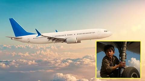 விமானத்தின் சக்கரத்தில் பயணித்த சிறுவன்..! 2 மணி நேர திகில் பயணம்..!