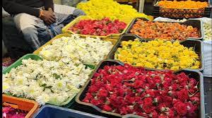 ஓணம் பண்டிகை: களைகட்டிய கோவை பூ மார்க்கெட்